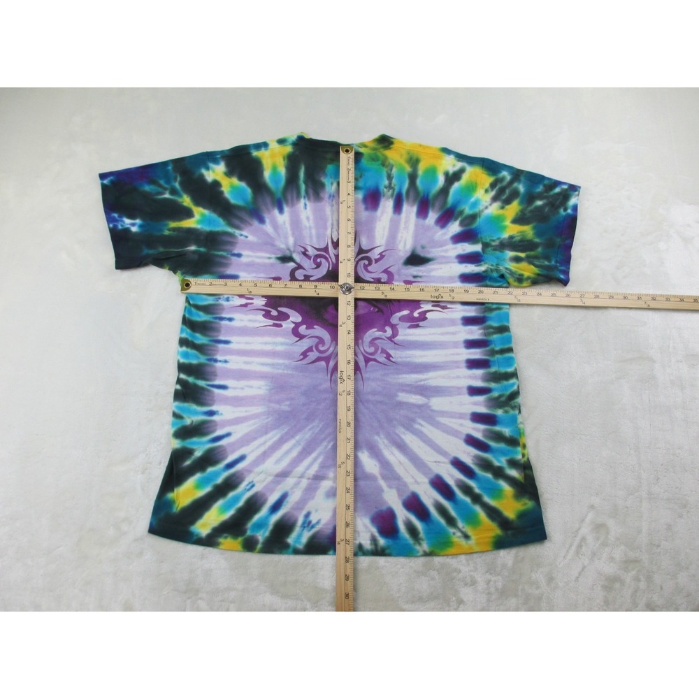 VINTAGE‎ Jimi Hendrix Shirt Mens Extra Large Blue Tie Dye Single Stitch Music* - Picture 9 of 13